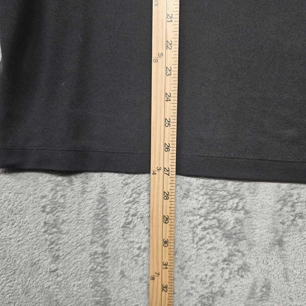 The North Face Coolmax Quarter Zip Polo Shirt Mens XXL Black Short Sleeve Logo - Picture 8 of 8